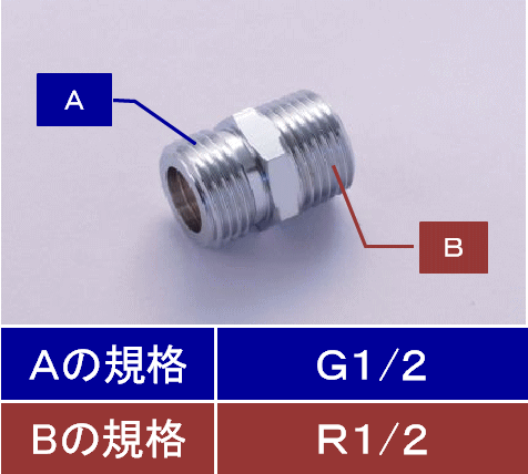 Rakuten - 【KVK公式】【Z1015】フレキシブル管用ニップル13(おねじR1/2)X（おねじG1/2）