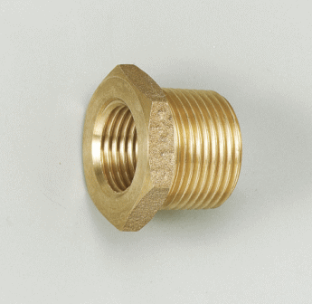 【KVK公式】【Z722-1】青銅製めっきなしブッシング20(おねじR3/4)×13(めねじRc1/2)