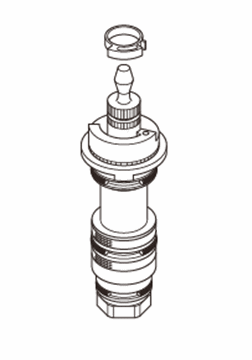 【KVK公式】【Z88FC】サーモスタットカートリッジ　高温カット仕様