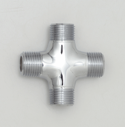 Rakuten - 【KVK公式】【Z723G】青銅製めっき付きクロス継ぎ手（R1/2X1箇所）（G1/2X3箇所）
