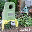 ねこよけ ガーデンバリアミニ 2台セット 変動超音波式ネコ被害軽減器