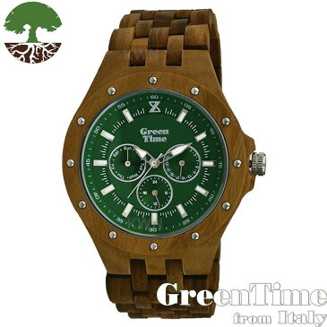 GreenTime 【SPORT　ZW039A】 メンズ 腕時計 グリーン サンダルウッド 【正規輸入品】 「FSC認証」
