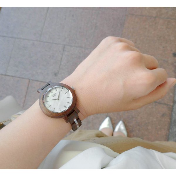 GreenTime 【ダイヤモンド ZW105B】 レディース 腕時計 サンダルウッド 木製 【正規輸入品】 Zzero
