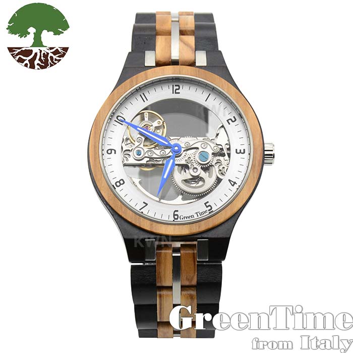 【GreenTime オートマティック ZW171B】 機械式 木製 腕時計 【正規輸入品】 グリーンタイム