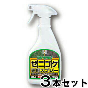 【ゼニゴケ専用スプレー 500ml　3本セット】コケそうじ 除草剤