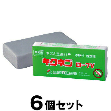 ねずみ駆除【ねずみ防鼠工事用パテ　キクネン　6個セット】ネズミ駆除 鼠駆除 ねんど