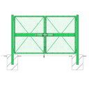 ※業務用【門扉 両開 H180×W300】受注生産品 資材 ※代引不可