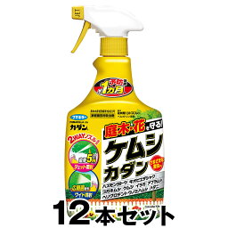 【ケムシカダン ハンドスプレー 1000ml　×12本セット】 大容量 殺虫 食害防止