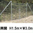 【金網門扉(軽量)両開 H1.5m×W3.0m】※業務用 ※代引不可(4)