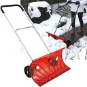 雪対策 【車輪付き 大型スノープッシャー】 雪かき ショベル 除雪