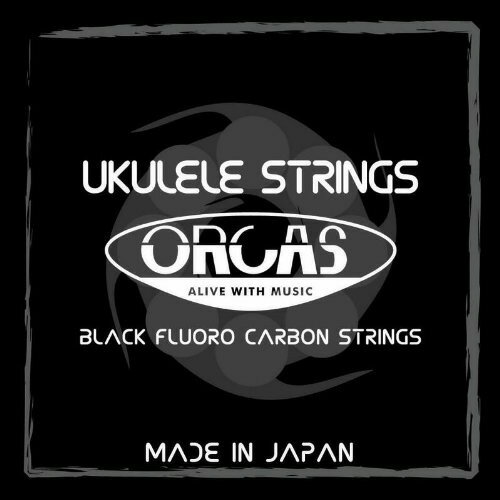 【送料無料】【Low-Gセット】ORCAS Black Fluoro Carbon Strings [OS-MED LG]／オルカス ブラック フロロカーボン ウクレレ 弦 [OS-MED LG]ウクレレ 弦　ウクレレ弦　オルカス弦　フロロカーボン　ブラック フロロカーボン ウクレレ low g 弦