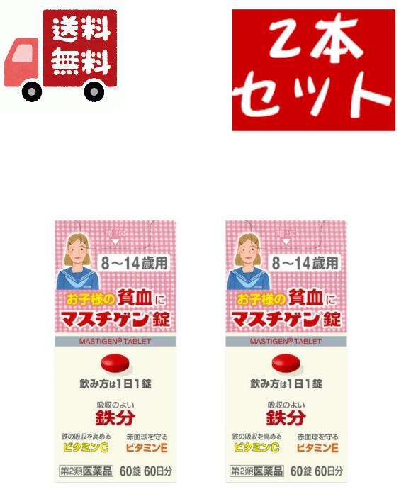 送料無料 2個セットマスチゲン錠8 14歳用 60錠 日本臓器製薬 マスチゲンジヨウ8-14サイヨウ