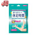 送料無料 ライオン 足すっきりシート 休足時間 6枚入【ネコポスメール便】【代引不可】(4)