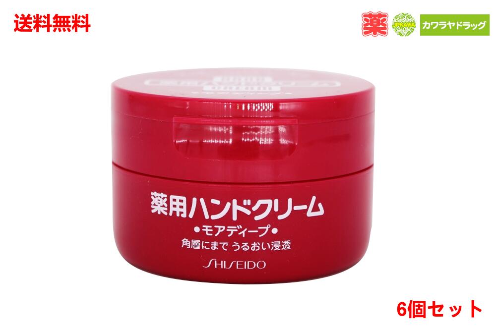 送料無料 6個セット 資生堂 薬用ハンドクリーム モアディープ ジャー 100g×6個セット