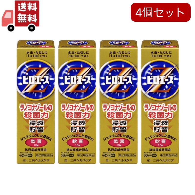 送料無料 4個セット 【第(2)類医薬品】ピロエースZ軟膏15g《セルフメディケーション税制対象商品》代引..