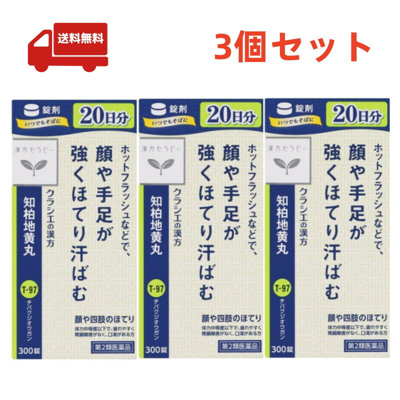 送料無料 3個セット 【第2類医薬品】 JPS知柏地黄丸料エキス錠N 300錠