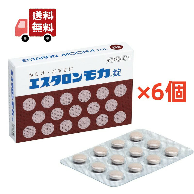 送料無料 6個セット【第3類医薬品】 エスエス製薬 エスタロンモカ錠 24錠 【代引不可】