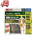 【お買い物マラソン限定★ポイント最大P47倍】送料無料 バンテリンサポーター 腰椎コルセット 大きめサイズ Lサイズ(1枚入り) へそ周り80 100cm ブラ...
