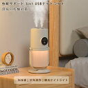 加湿器 卓上 小型 超音波式 上下角度調整 Type-C給電式【2025年新 タイマー機能】車載 卓上 静音 持ち運び便利 乾燥対策 花粉対策 水漏れ防止 長時...