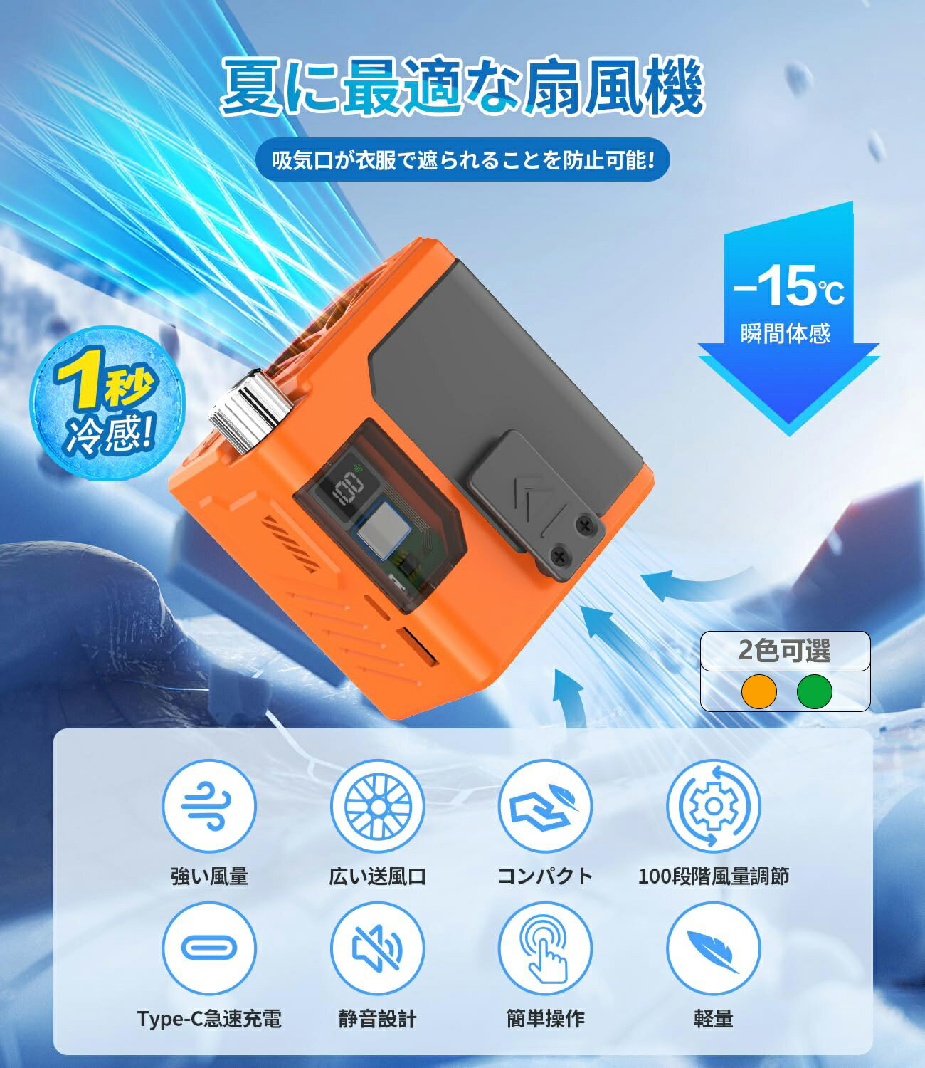 腰掛け扇風機／2024夏新登場~1台多役／ 10000mAh大容量 携帯扇風機 ベルトファン 腰掛け 手持ち 卓上 1..