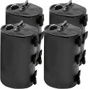 タープ テント 用 マルチ ウエイト テント 重り 水 テントウェイト ウェイトバッグ バンドテープ付き 10L ブラック 4個入り 水 タープテント 重し キャンプ コンパクト 万能ウエイト 注水式ウエイ(4)