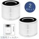 交換用フィルター(空気清浄機対応)2点セット 3層構造
