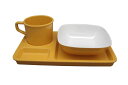 機内食を食べてる雰囲気？Flight meal table ware (march'e) staub【マルシェ】機内食食器タイプ3セット
