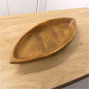 フィリピンの工芸品 アカシア材 チューリップトレイSTD352NF約W355mmxD140xH40mm