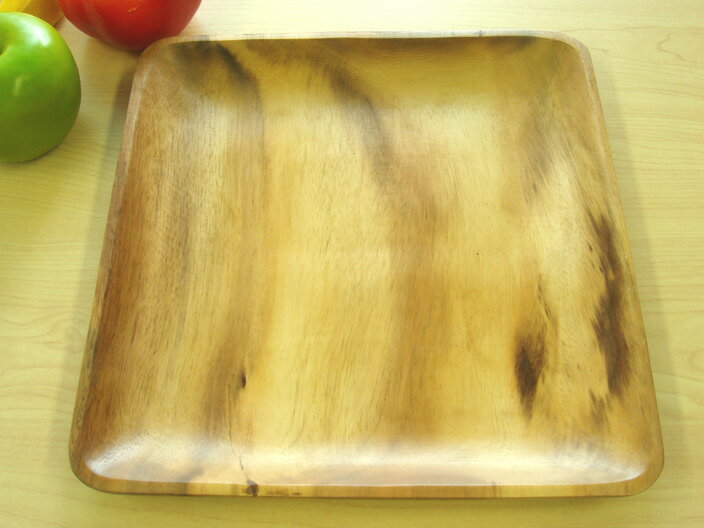 【 TDI直輸入】 フィリピンの工芸品 アカシア材 スクエアー幅約250mm