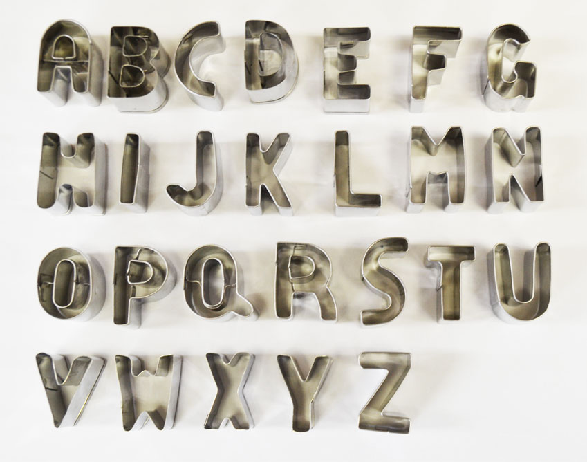 クッキー型アルファベット　FDMS-ALP-26PC