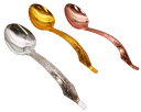 アルミデコレーションスプーンL=172mm シルバー、ゴールド、ピンク