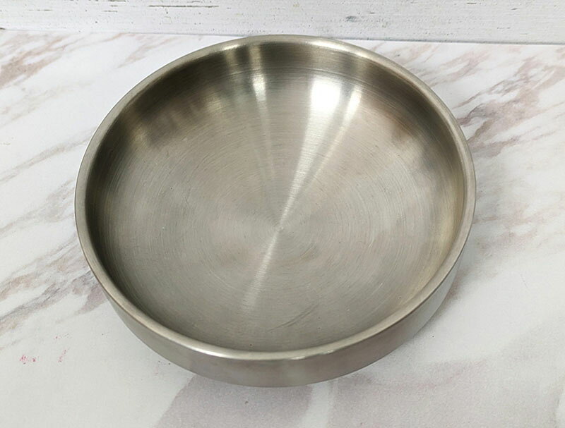 韓国食器 11.5cm 2重スタック皿 シルバー ステンレス 小皿 キムチ 前菜 おかず皿 二重構造 お皿 丸型 韓国式 おしゃれ ステンレス椀 保温食器 スタック皿 タレ皿 円形 韓国お皿 韓国 器 韓国器 食器 キャンプ 韓国料理 CHG-231 kwtdi-10022705 かっぱ橋 キッチンワールドTDI サンプル画像2