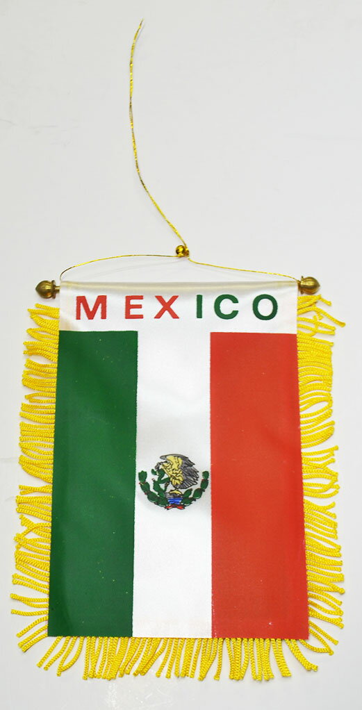 吸盤付きミニ国旗　メキシコEstados Unidos Mexicanos