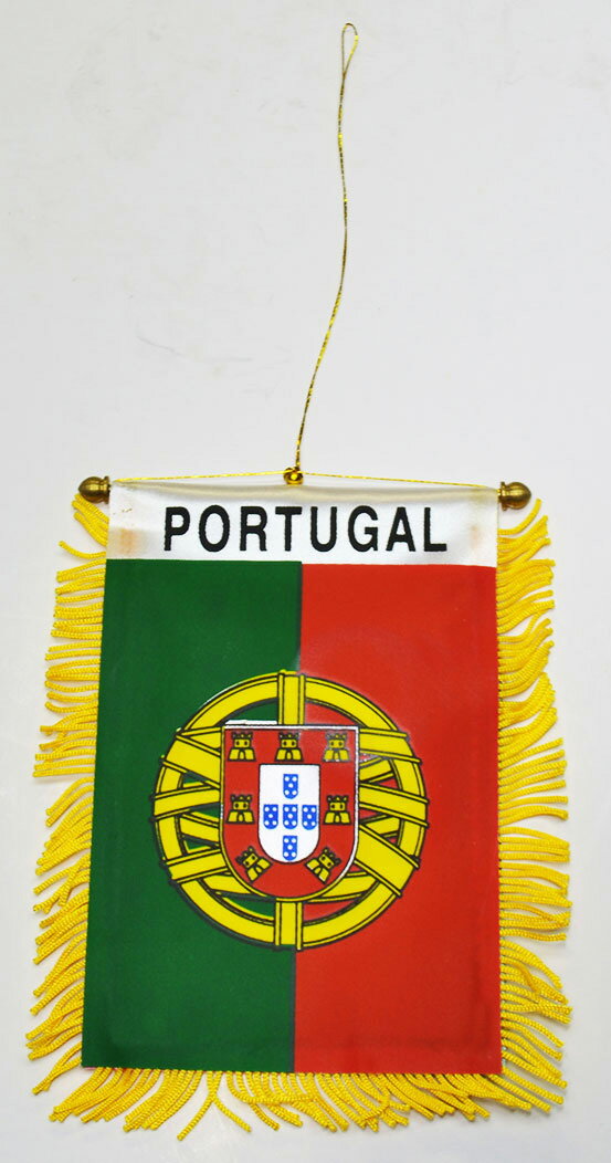 吸盤付きミニ国旗　ポルトガル　Rep