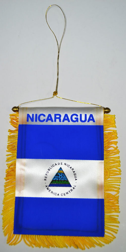 吸盤付きミニ国旗 ニカラグア República de Nicaragua