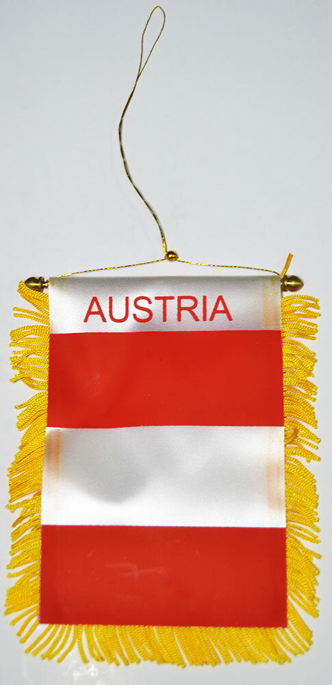吸盤付きミニ国旗　オーストリア Republik &#214;sterreich