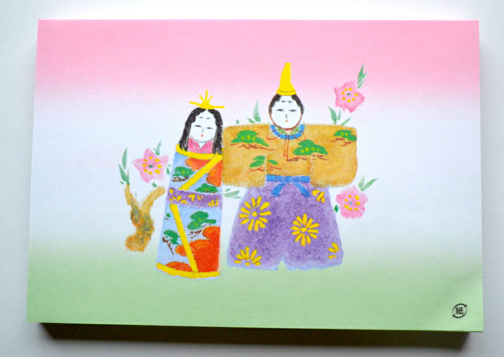 三共商店在庫共有品お雛様 掛け紙（100枚入り） 八ッ切サイズ*注1