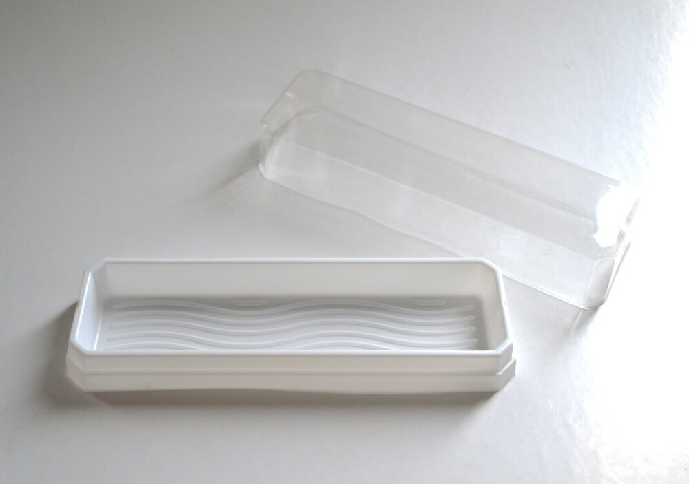 三共商店在庫共有品 生もの販売容器 ルミアトアレ 16.5cm(白) 本体+フタ×100個セット