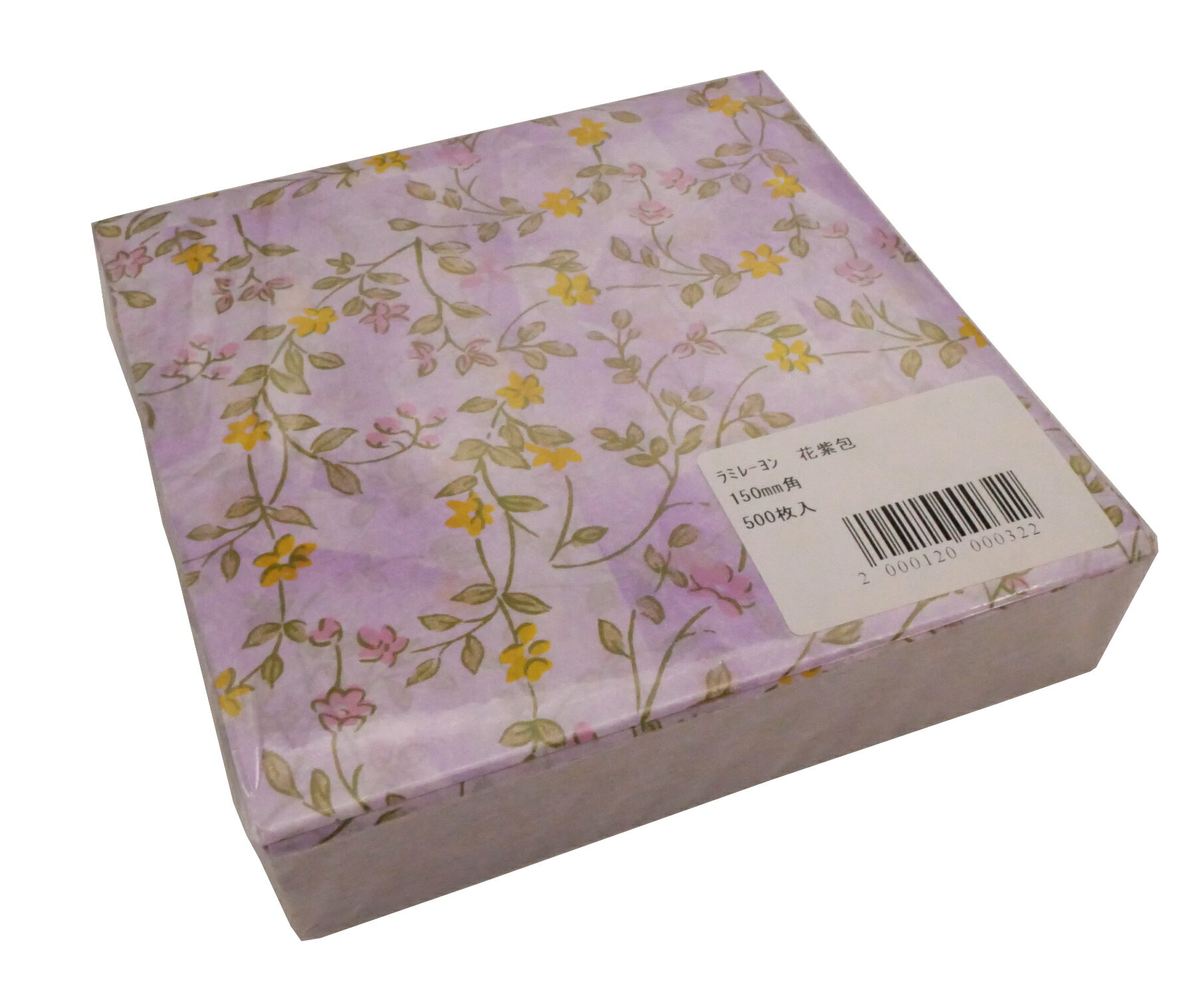 乐天商城 - 三共商店ラミレーヨン　花紫包　150mm×150mm 500枚入り 52446