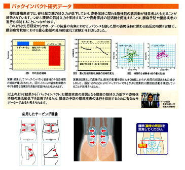 スポーツ 腰痛ベルト/バックインパクト/ゴルフ、野球、テニス等に最適 ひねる動きに対応したコルセット 腰用サポーター 送料無料 日本製