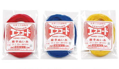 クラフト社 レザークラフト エスコード　細 No.30（30m）麻手ぬい糸（麻100％）8621