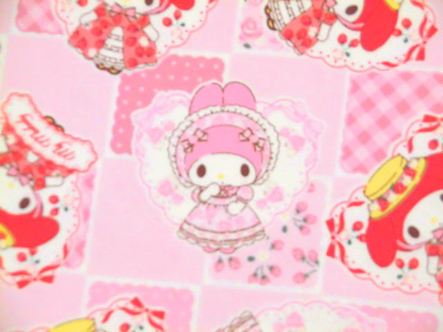 キャラクター オックス生地 布 サンリオ マイメロディ　モモメロアカメロ柄　ピンク G8958−1B 2024年 ..