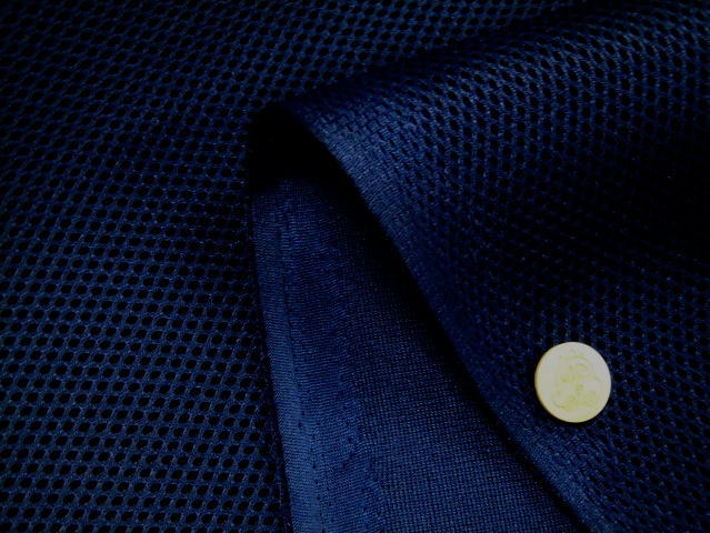 ラッセルクッション RC-01（W-01） No.6ネイビー ダブルラッセルメッシュ生地 布 無地 通気性 軽量性 クッション性バツグン 厚さ約5mm　商用利用可能