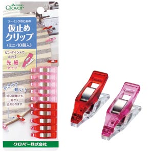 クロバー　ソーイング用品　仮止めクリップ (ミニ・10個入)　22−743のサムネイル