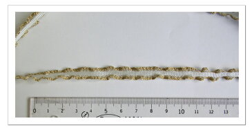 ゴールドラメのレーヨンブレード No.880幅約8mm素材:(レーヨン、ポリエステル)