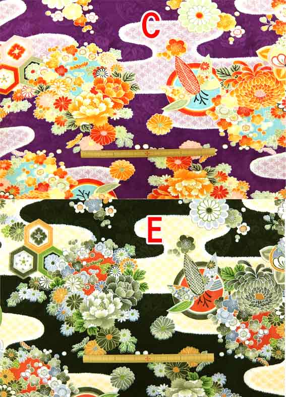 レーヨン綸子(りんず)生地/布 RR4 生地巾:約72cm 素 材:レーヨン100% 商用利用可能
