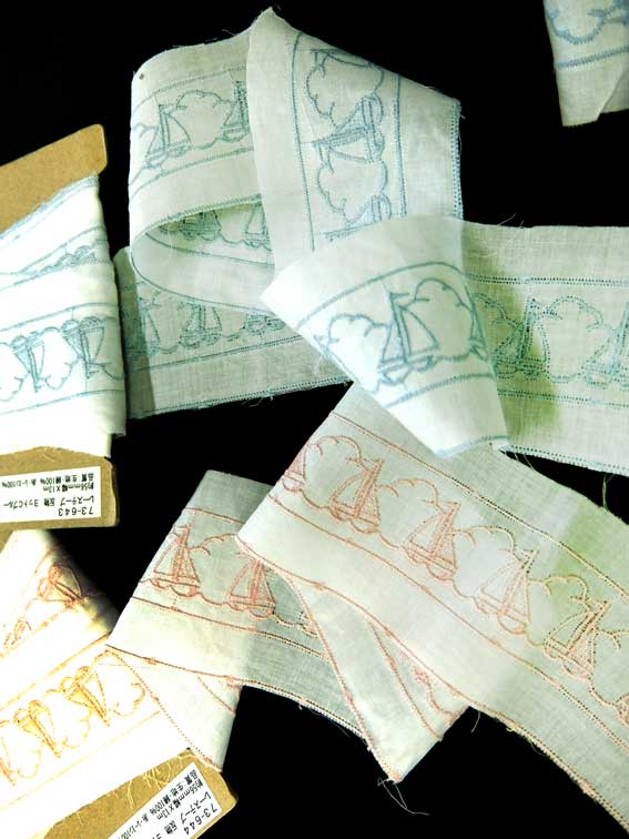 レーステープ73ーヨットC柄（643ブルー・644ピンク）商用利用可能