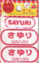 ネーム入りワッペン 【さゆり】【SAYURI】G210-355女の子 名前ワッペン ひらがな＆ローマ字 アイロン接着 刺しゅうワッペン 入園入学