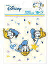 D01Y2200(1521)キャラクターワッペン アップリケ【ドナルド ドナルドダック】ライン(大)