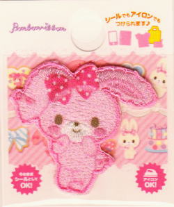 S01Y9109 【ぼんぼんりぼん】キャラクターワッペン ・ アップリケ 【ししゅうデコシール】アイロン・シ..